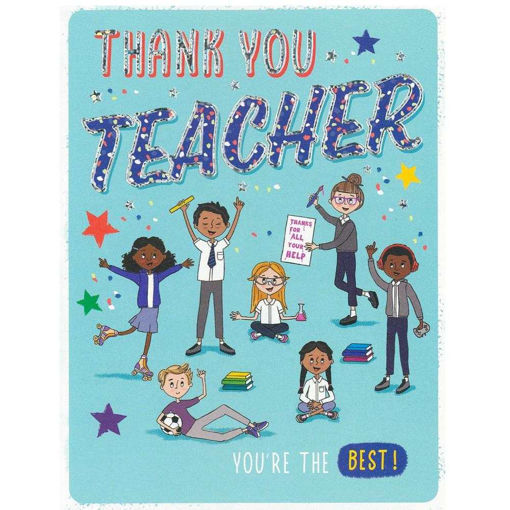 Picture of THANK YOU TEACHER CARD YOURE THE BEST